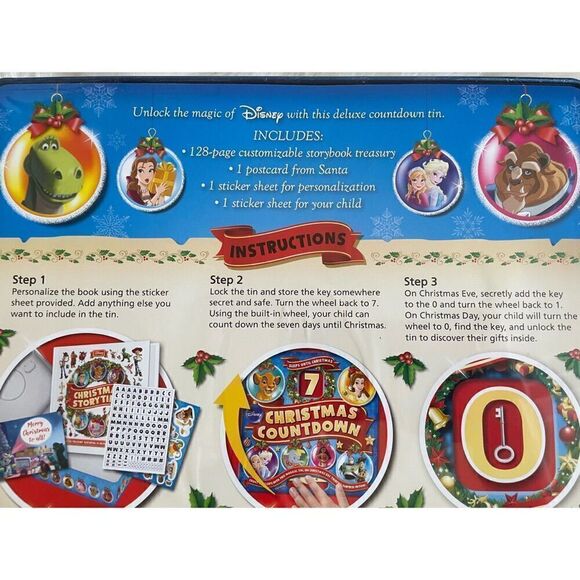 Disney 7 Day Christmas Countdown Personalized Surprise Book - Picture 3 of 4
